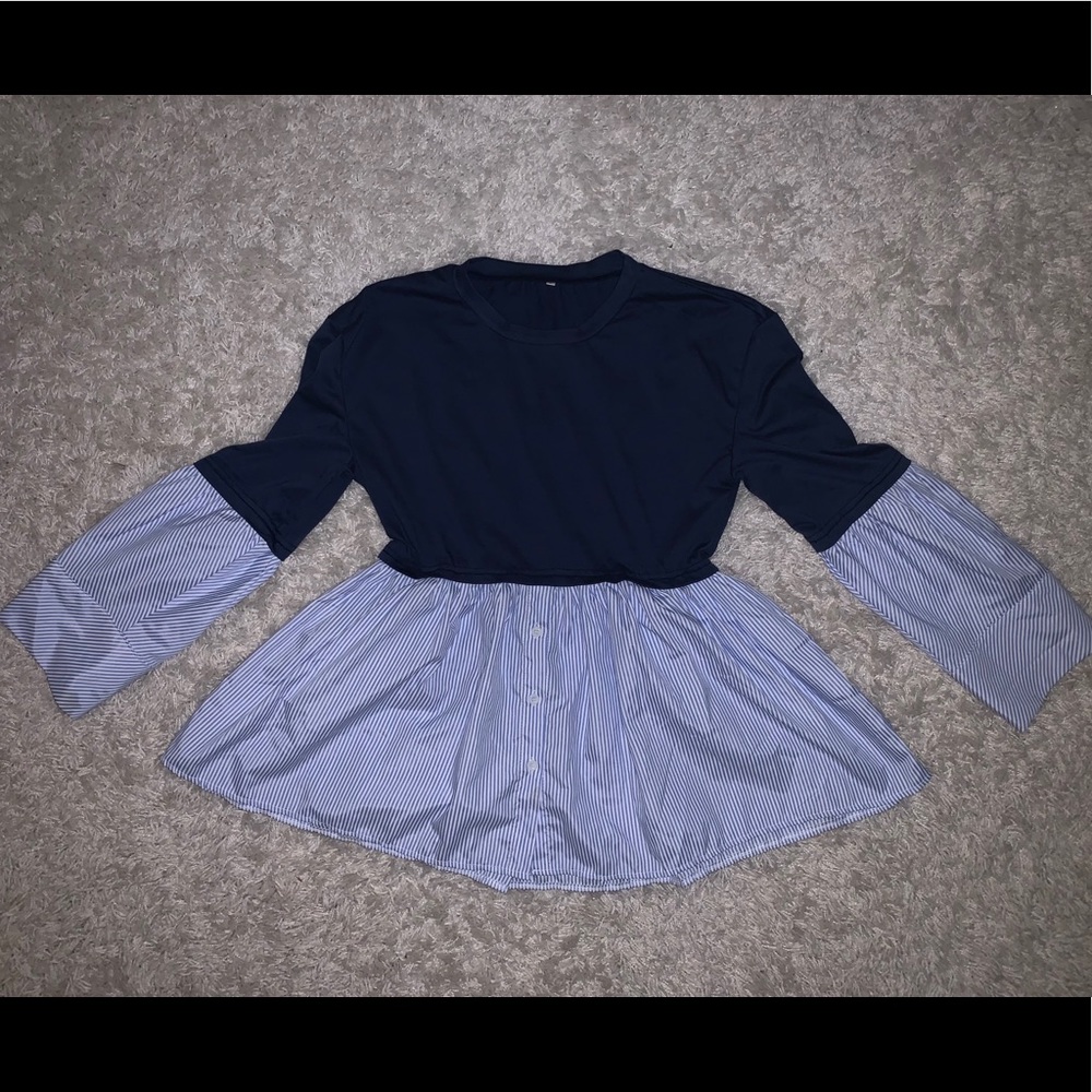 Navy blouse